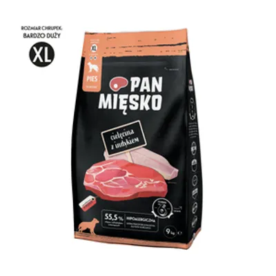 PAN MIĘSKO Cielęcina z indykiem XL 9kg