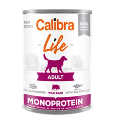 CALIBRA Dog Life Adult Wild boar with cranberries 400g