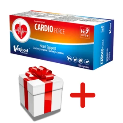 VETFOOD Cardioforce 120kaps. + NIESPODZIANKA DLA PSA GRATIS!!