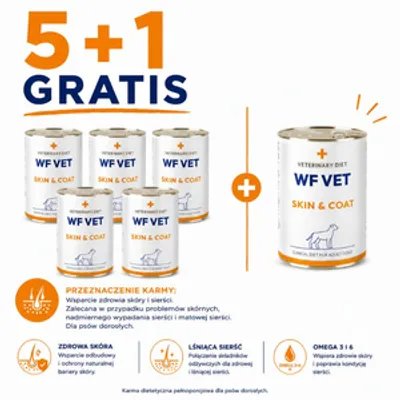 WF VET Skin & Coat dog 6x400g