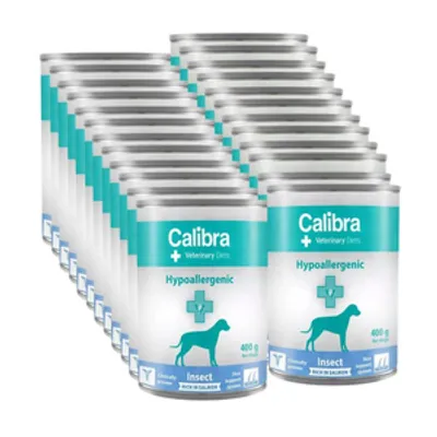 Calibra Veterinary Diets Dog Hypoallergenic Insect & Salmon 24x400g