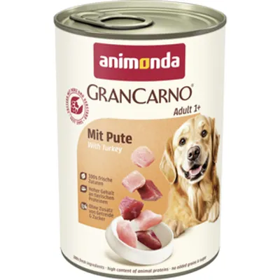 ANIMONDA Grancarno Adult Dog smak: Wołowina + Indyk 400g