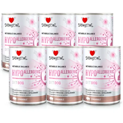 Disugual Karma mokra dla psa Weterynaryjna HYPOALLERGENIC Dzik (dorosły) 6x400g