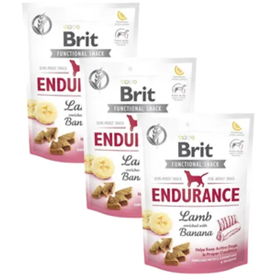 BRIT CARE DOG FUNCTIONAL SNACK ENDURANCE LAMB 3x150g