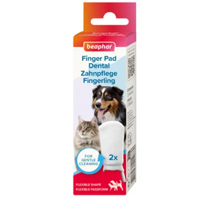 Beaphar FINGERPAD DENTAL - czyścik do zębów dla psa/ kota 2 szt.