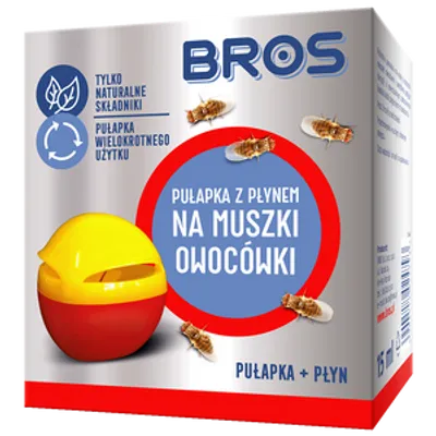 BROS Pułapka z płynem na muszki owocówki