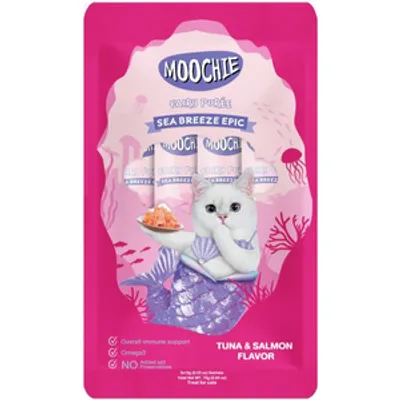 MOOCHIE Fairy Puree Tuna & Salmon 5×15g przysmak dla kota