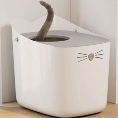 Hagen Pixi Box, Kuweta dla kota, szara, 48x41x52 cm