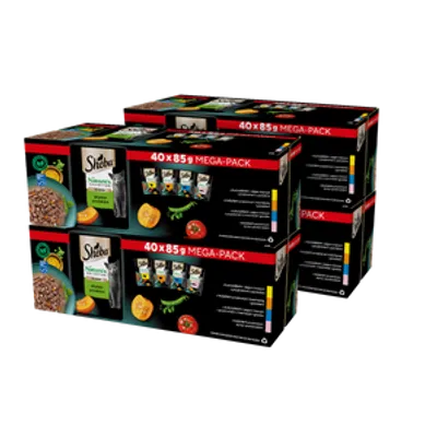 SHEBA Nature’s Collection Wybór Smaków mokra karma pełnoporcjowa dla dorosłych kotów w sosie 160x85g