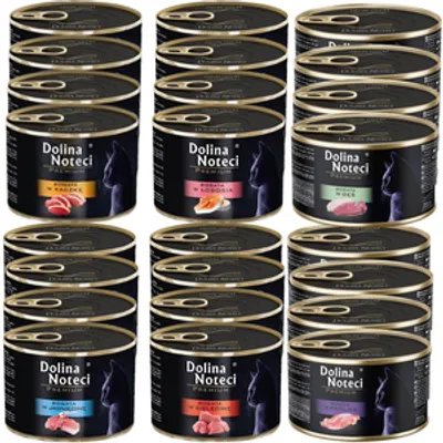 DOLINA NOTECI Premium dla kota MIX SMAKÓW  24X185g