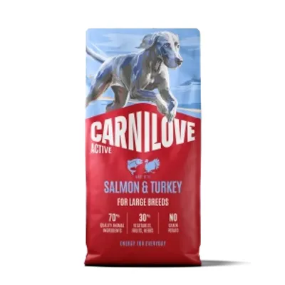 CARNILOVE Active Dog Salmon & Turkey For Adult Large Breeds 12kg