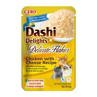 INABA Dashi Delights Delicate Flakes Chicken with Cheese Recipe 40g