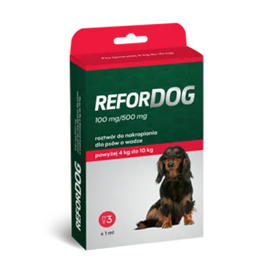 Refordog dla psów 4–10 kg 3 pipety x 1,0ml