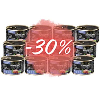 DOLINA NOTECI Super Rafi Cat P&F z przepiórką i wątróbką z królika 12x185g