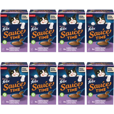 Felix Sauce Time Karma uzupełniająca dla dorosłych kotów 8x(6x40g)