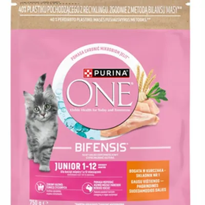 Purina One Junior Karma z kurczakiem dla kociąt 750g
