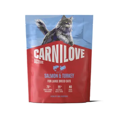 Carnilove Active Cat Salmon & Turkey for Adult Large Breeds 400 g