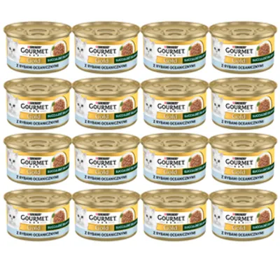 Purina Gourmet Gold Succulent Delights z rybami oceanicznymi 72x85g