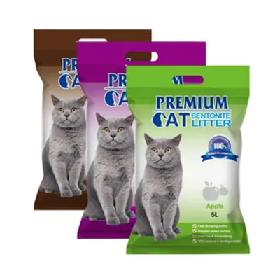 Premium Cat Żwirek Bentonitowy Zbrylający - Mix 3x5L