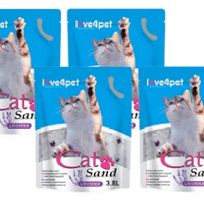 Żwirek Silikonowy dla Kota Cat Sand Lavender 4x3,8l