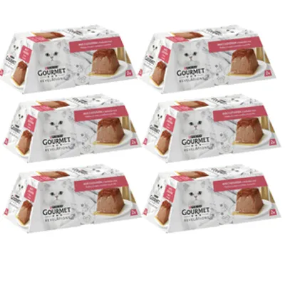 Gourmet Revelations Karma dla kotów mus z łososiem 12x57g (6x2x57g)