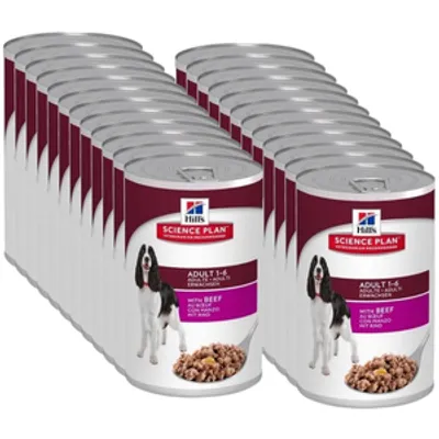 HILL'S SP Science Plan Canine Adult wołowina 24x370g - puszka