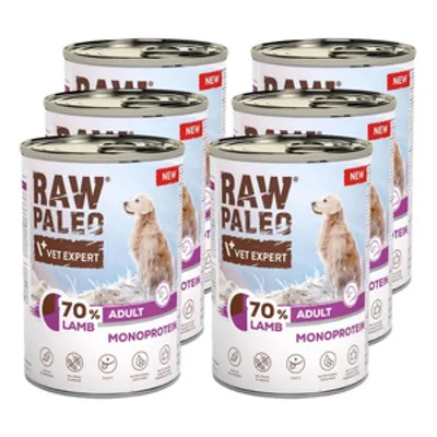 Vetexpert Raw Paleo Monoprotein Adult Lamb 6x400g