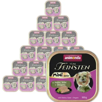 ANIMONDA Vom Feinsten mini senior kurczak/dziczyzna/oregano  32x100g