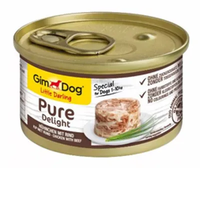 GIMDOG Little Darling Pure Delight z kurczakiem i wołowiną 85g