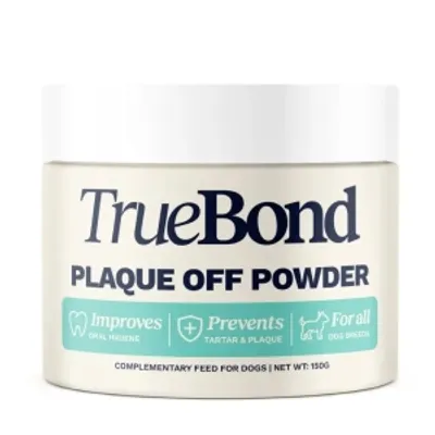 TrueBond Plaque off Powder Dental 150g naturalny proszek na kamień nazębny i świeży oddech