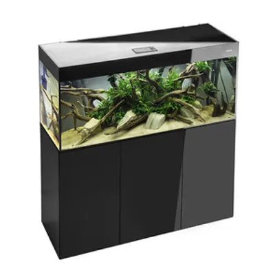AQUAEL ZESTAW GLOSSY ST 120 D&N CZARNY + SZAFKA GLOSSY