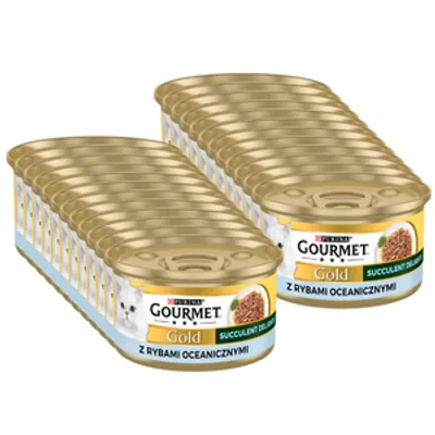 Purina Gourmet Gold Succulent Delights z rybami oceanicznymi 24x85g