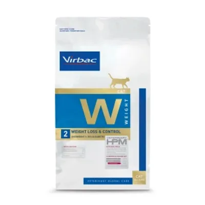 VIRBAC Cat Weight Loss & Control W2 Nadwaga (<30%), Cukrzyca 7 kg