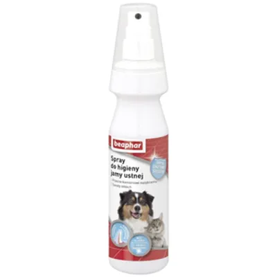 Beaphar SPRAY DO HIGIENY JAMY USTNEJ 150ML - odświeżacz oddechu w sprayu dla psów i kotów