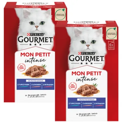 GOURMET mon Petit Pokarm dla kotów - MIX Rybny 12x50g
