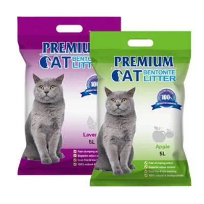Premium Cat Żwirek Bentonitowy Zbrylający - Mix 2x5L