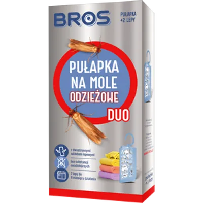 BROS PUŁAPKA NA MOLE ODZIEŻ. DUO+2 WKŁADY