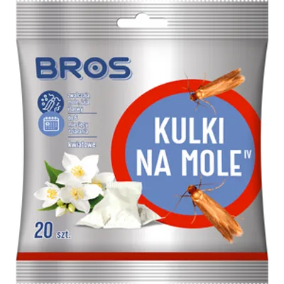 BROS Kulki na mole - kwiatowe 20szt.
