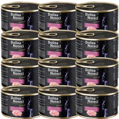 DOLINA NOTECI Premium Sterilised dla kota bogata w indyka 12x185g