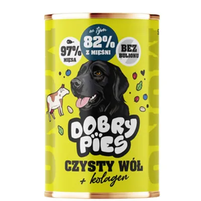 Dobry Pies Mono Wołowina z kolagenem 400g