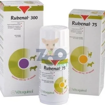 VETOQUINOL Rubenal 75 - dietetyczny preparat z wyciągiem z rzewienia lekarskiego 60tabl.