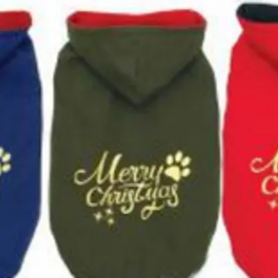 Pchełka Kurtka dla psa Merry Christmas Czrwony S