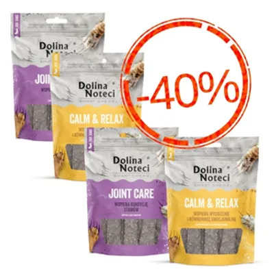 DOLINA NOTECI Smart Chews Joint Care/Calm & Relax przysmaki dla psa 4x100g