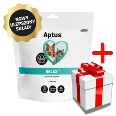 Aptus-Relax kęsy 30 sztuk + NIESPODZIANKA DLA KOTA GRATIS!!