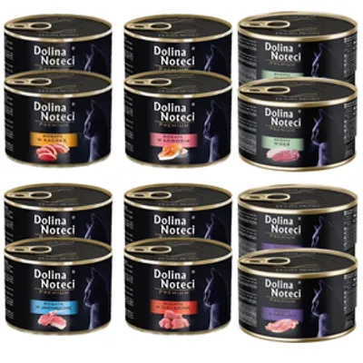 Dolina Noteci Premium dla kota MIX SMAKÓW 12x185g
