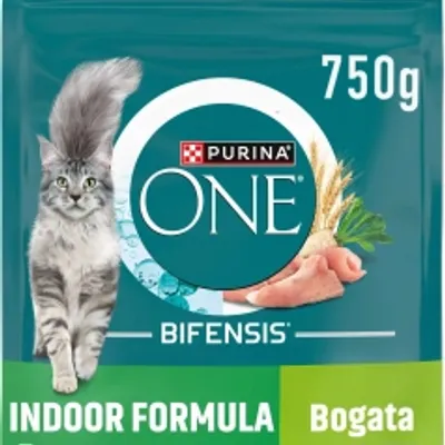 Purina One Bifensis Indoor Formula Karma dla kotów z indykiem 750 g