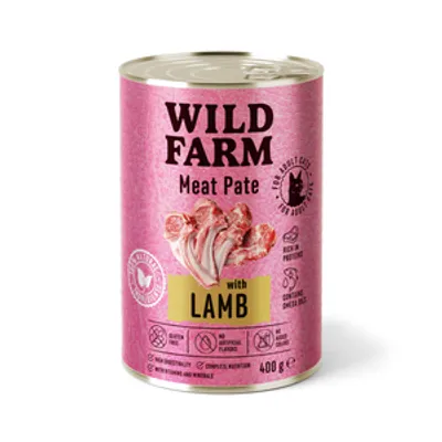 WILD FARM Pate with Lamb 400g - bezglutenowa karma dla kota