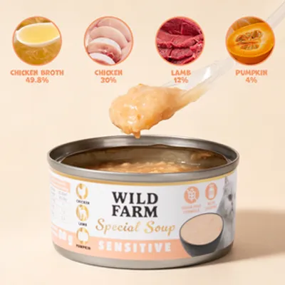 WILD FARM Special Soup 80g Sensitive – aromatyczna zupka - wsparcie prawidłowego nawodnienia