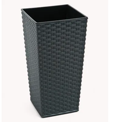 Donica FINEZJA 250x250 rattan - grafit metalik