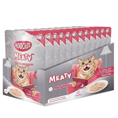 MOOCHIE Tuna Bonito In Jelly 12x70g Senior